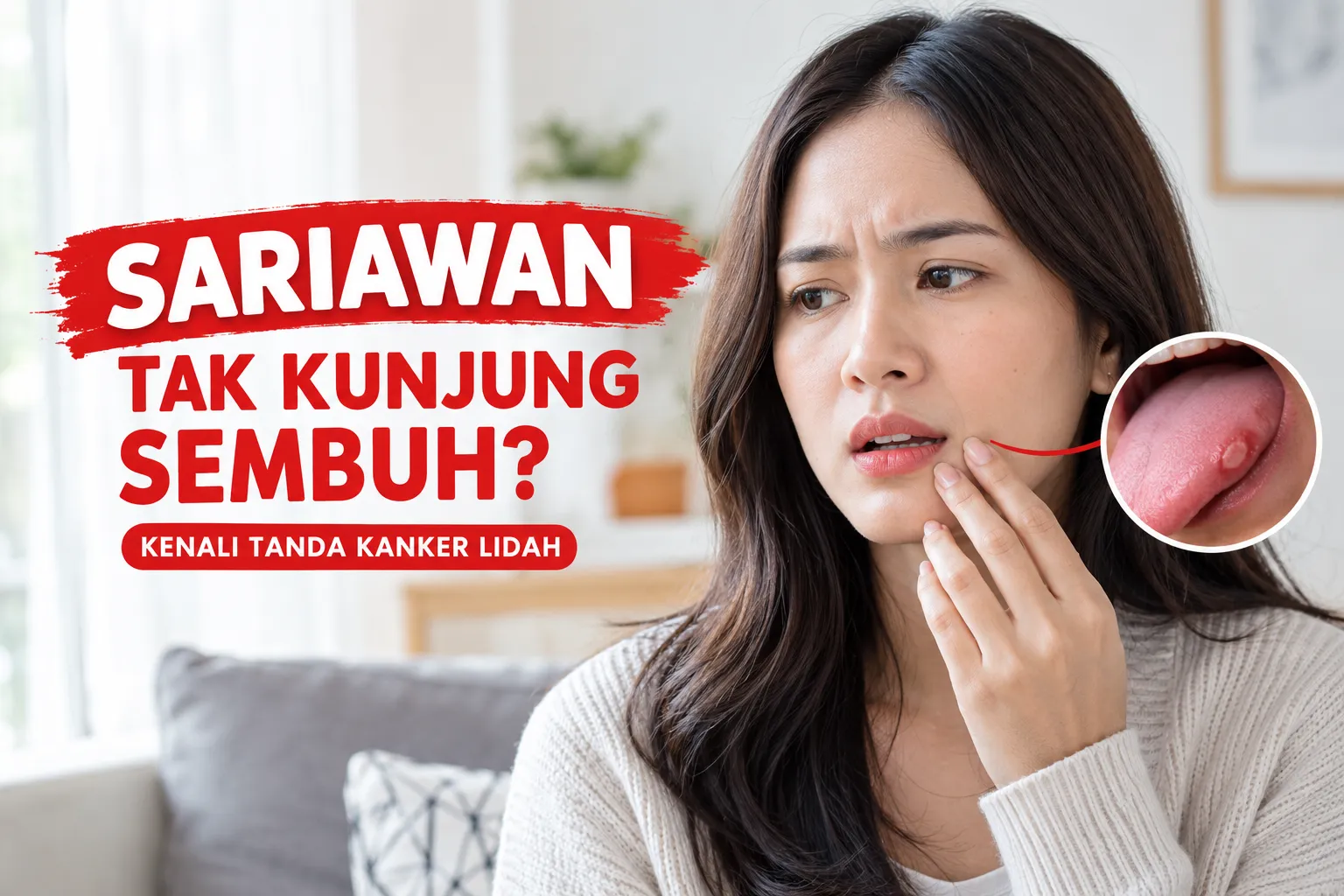 Sariawan Tak Kunjung Sembuh? Kenali Tanda Kanker Lidah