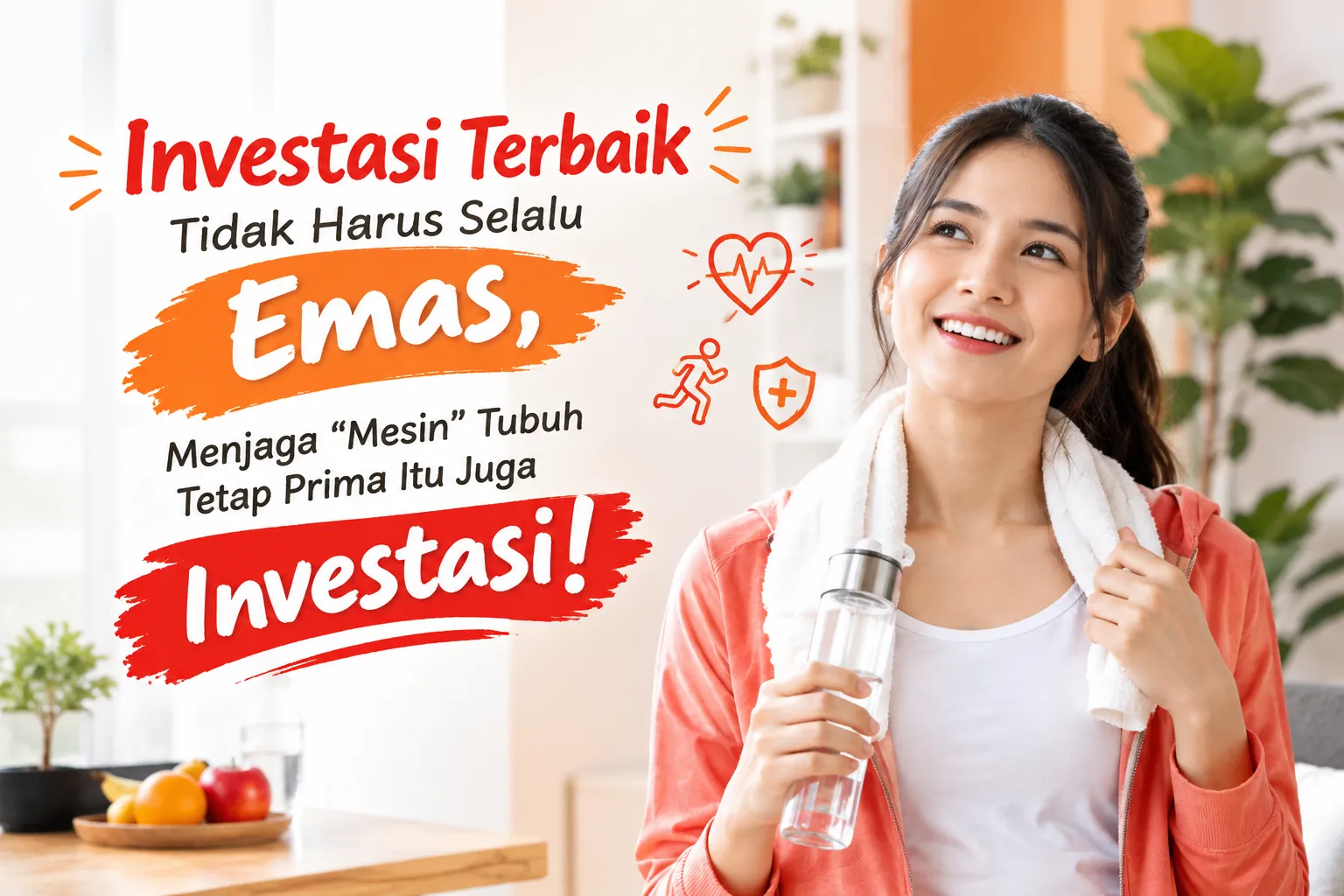 Investasi Terbaik Tidak Harus Selalu Emas, Menjaga "Mesin" Tubuh Tetap Prima Itu Juga Investasi!